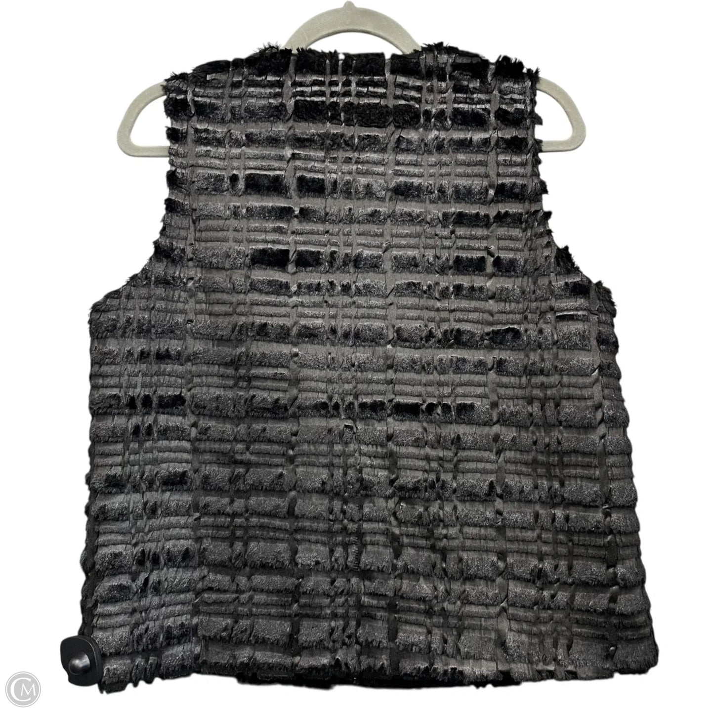 Vest Faux Fur & Sherpa By Hem & Thread In Black, Size: M