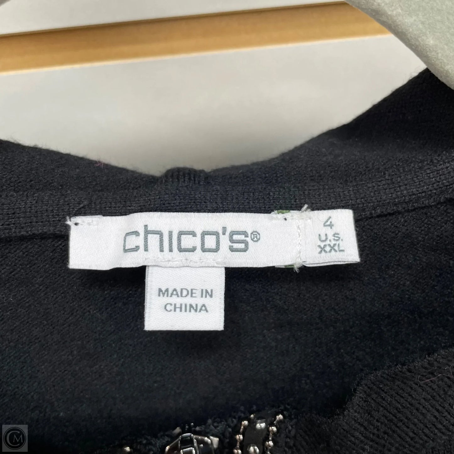 Cardigan By Chicos In Black, Size: Xxl