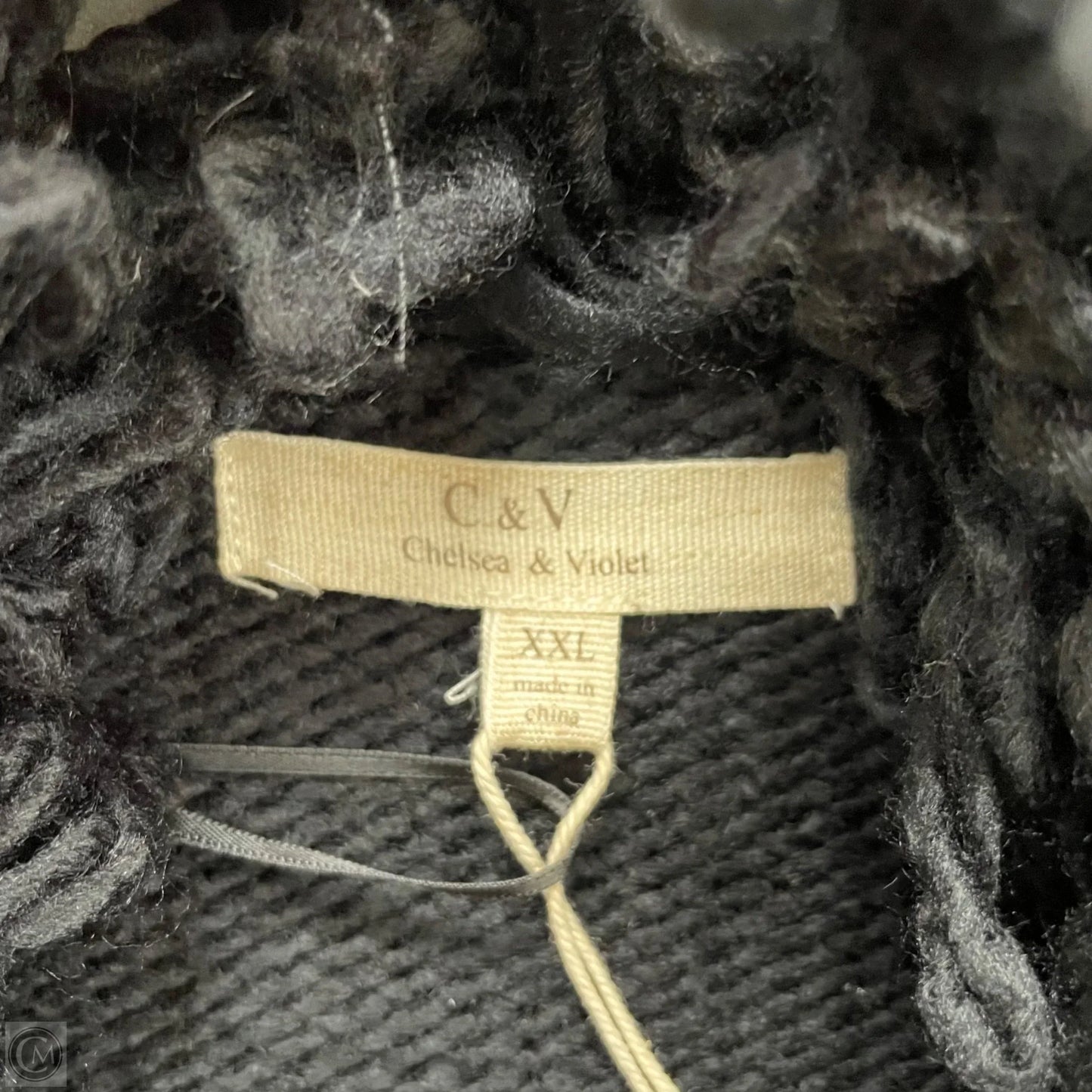 Sweater Cardigan By Chelsea And Violet In Black, Size: Xxl