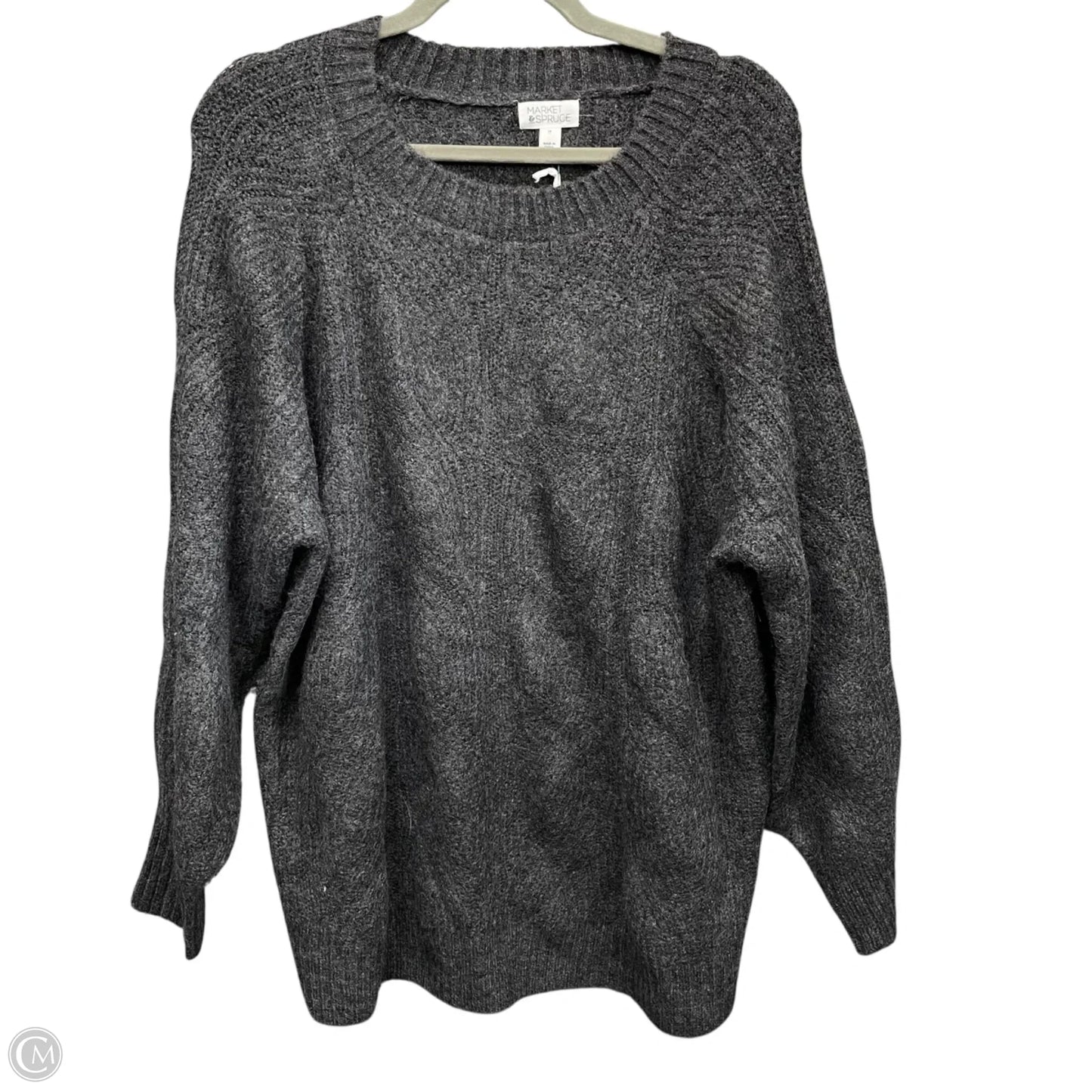 Sweater By Market & Spruce In Grey, Size: 2x