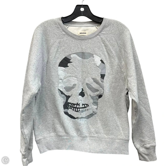 Sweatshirt Crewneck By Zadig And Voltaire In Grey, Size: S