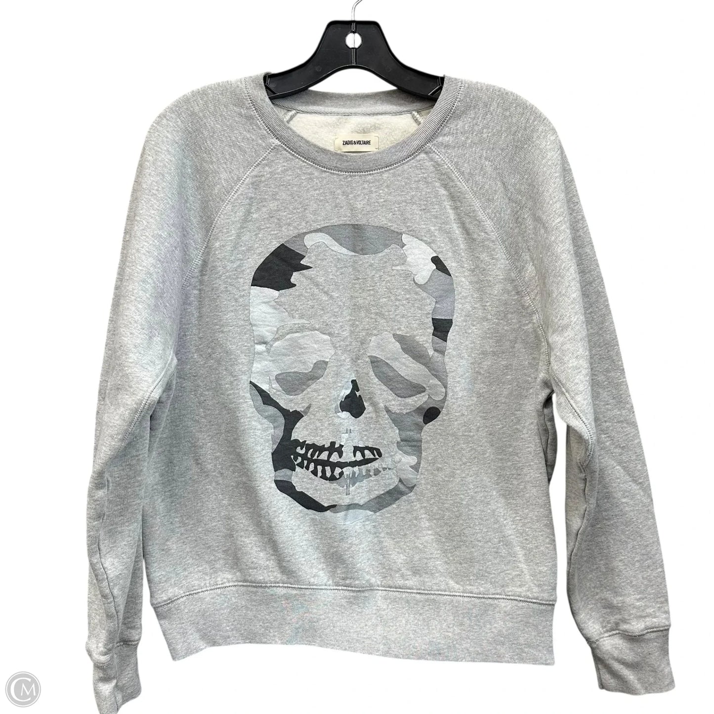Sweatshirt Crewneck By Zadig And Voltaire In Grey, Size: S