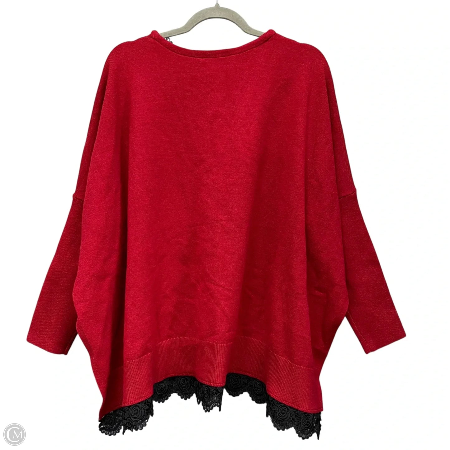 Sweater By Chicos In Red, Size: Xl