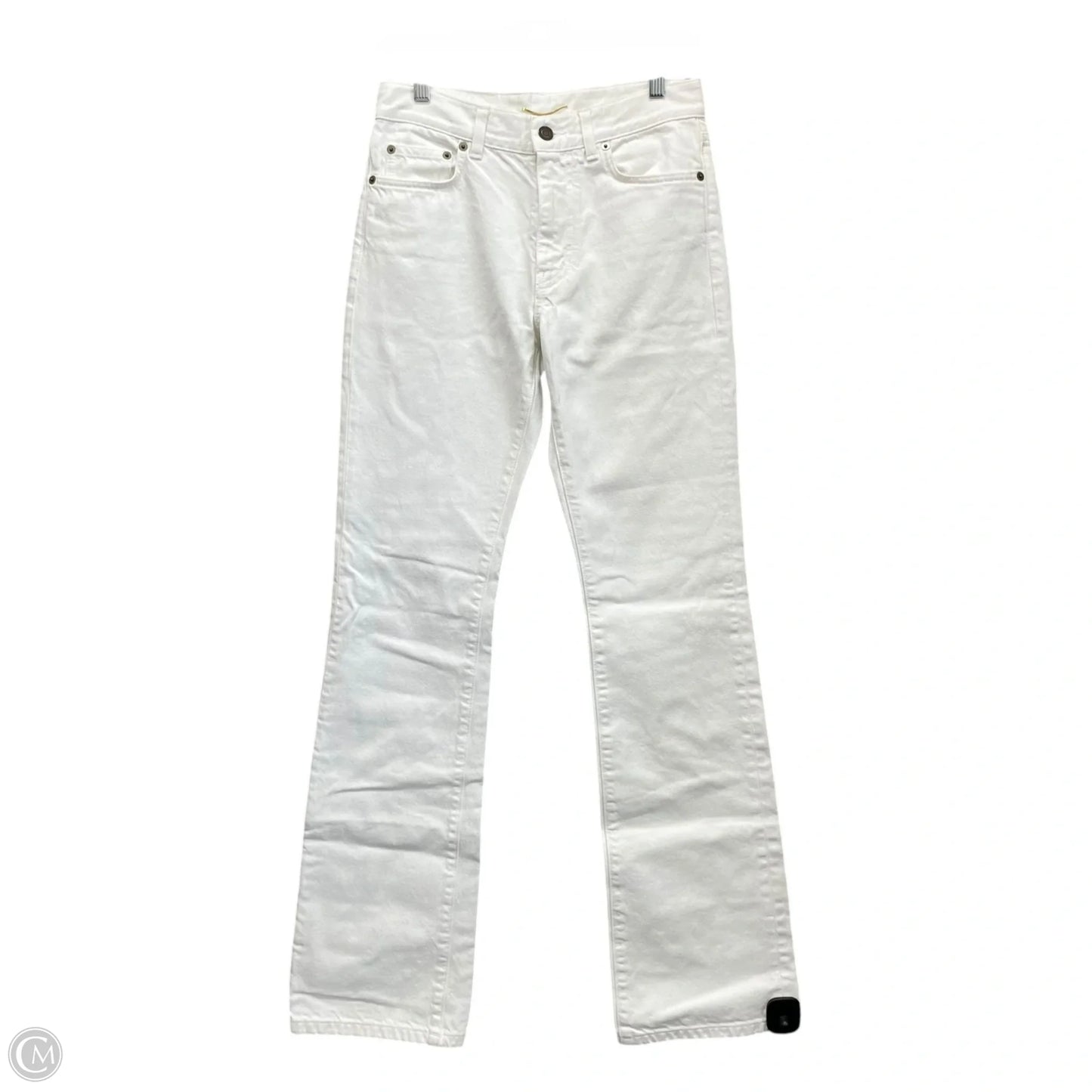 Jeans Designer By Yves Saint Laurent In White, Size: 2