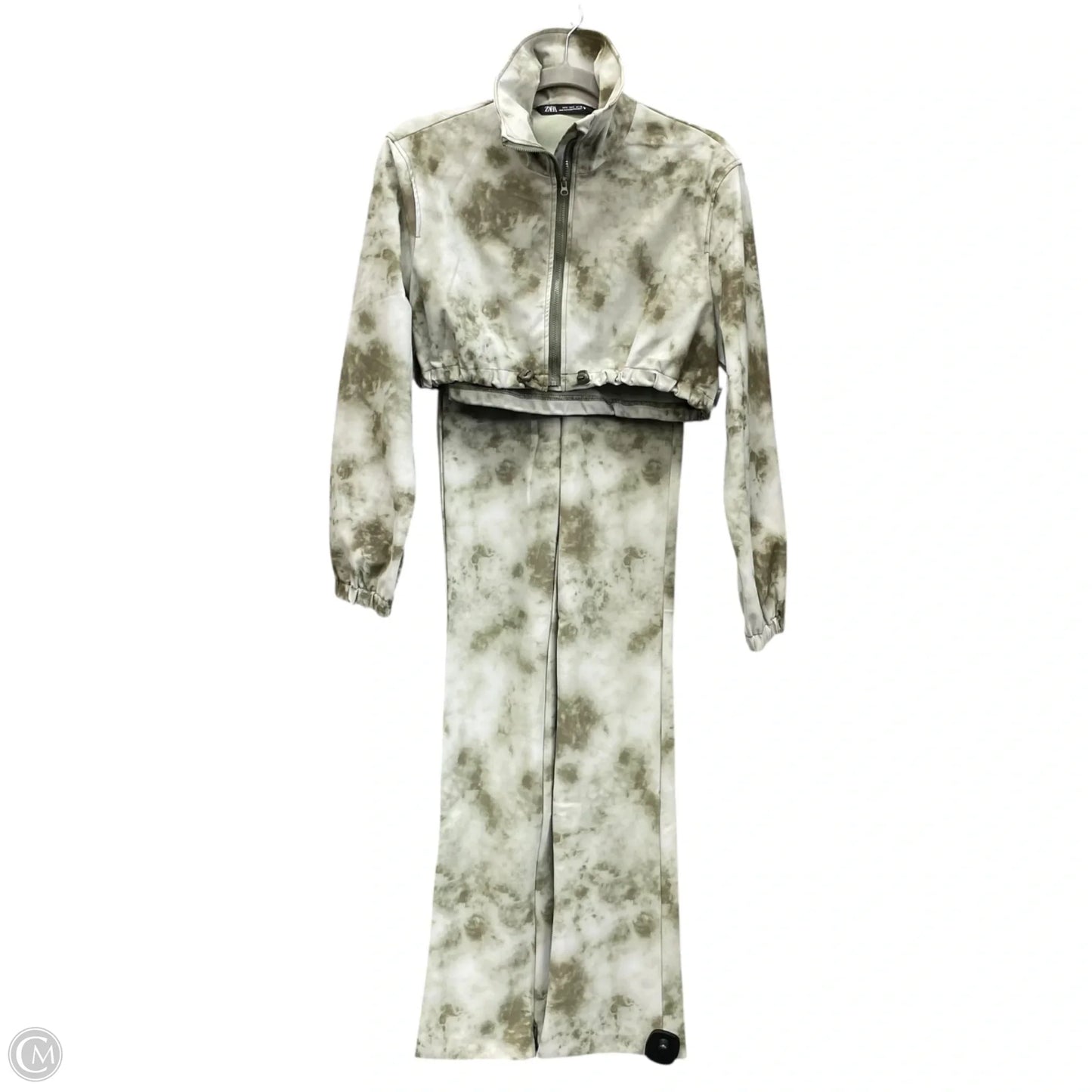 Athletic Pants 2pc By Zara In Green, Size: Xs