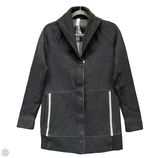 Athletic Jacket By Lululemon In Grey, Size: 4
