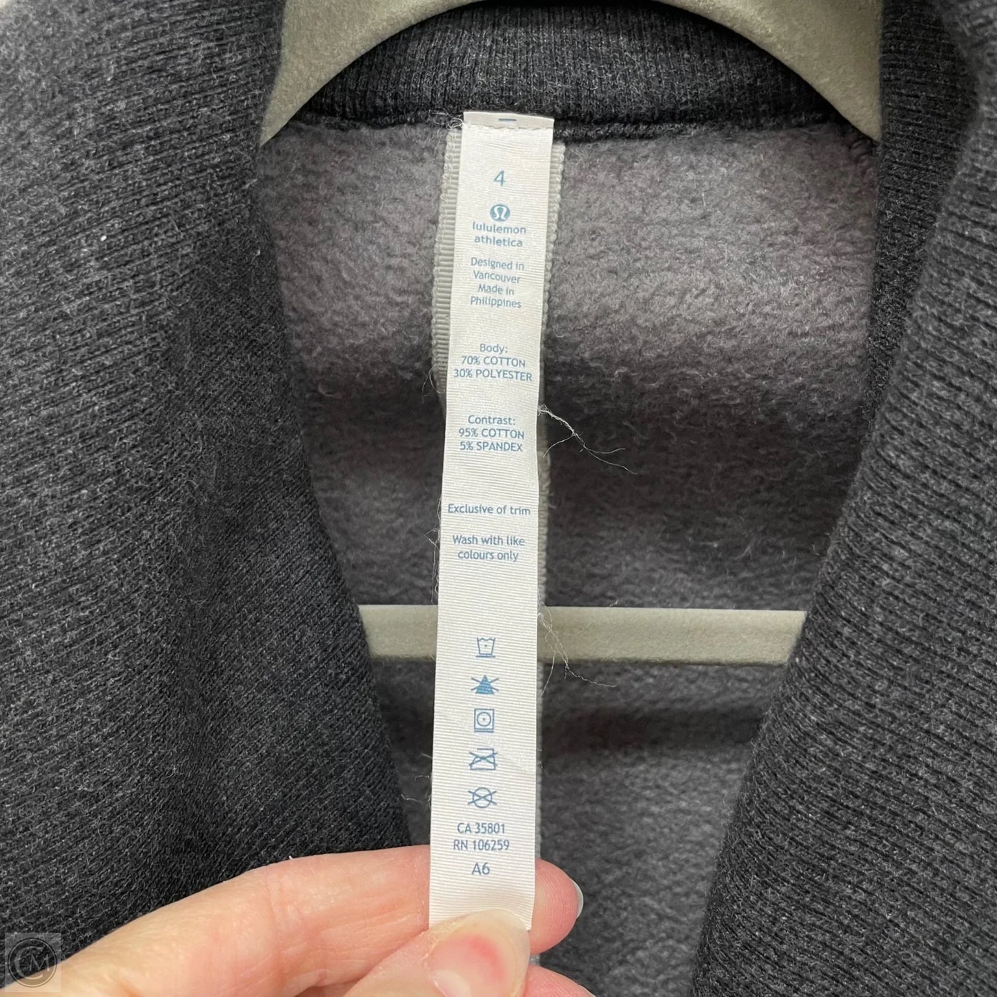 Athletic Jacket By Lululemon In Grey, Size: 4