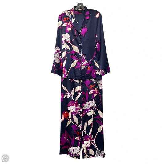 Pajamas 2pc By Natori In Floral Print, Size: M