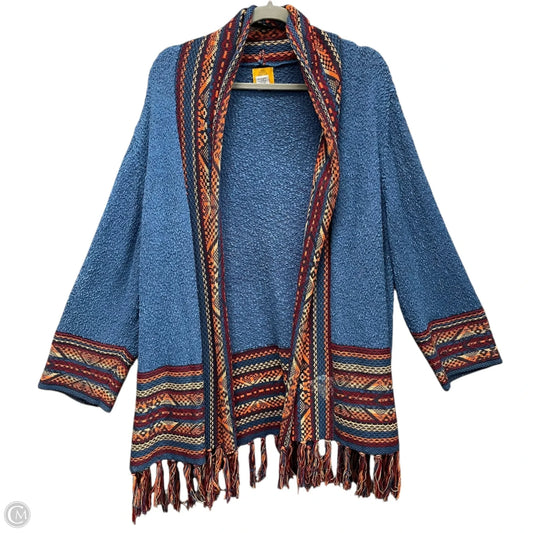 Sweater Cardigan By Ruby Rd In Blue, Size: 2x