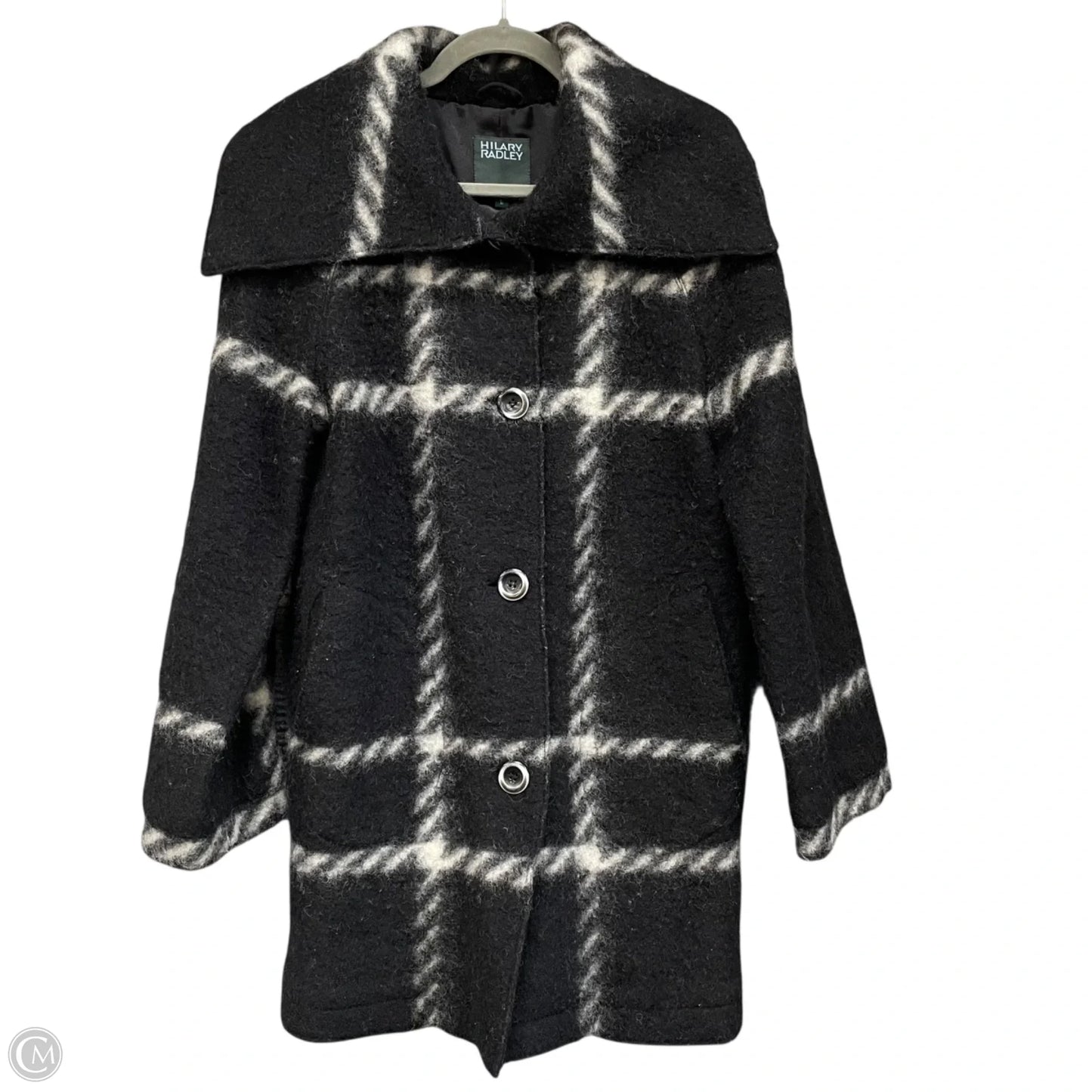 Coat Wool By Hilary Radley In Black, Size: Sp