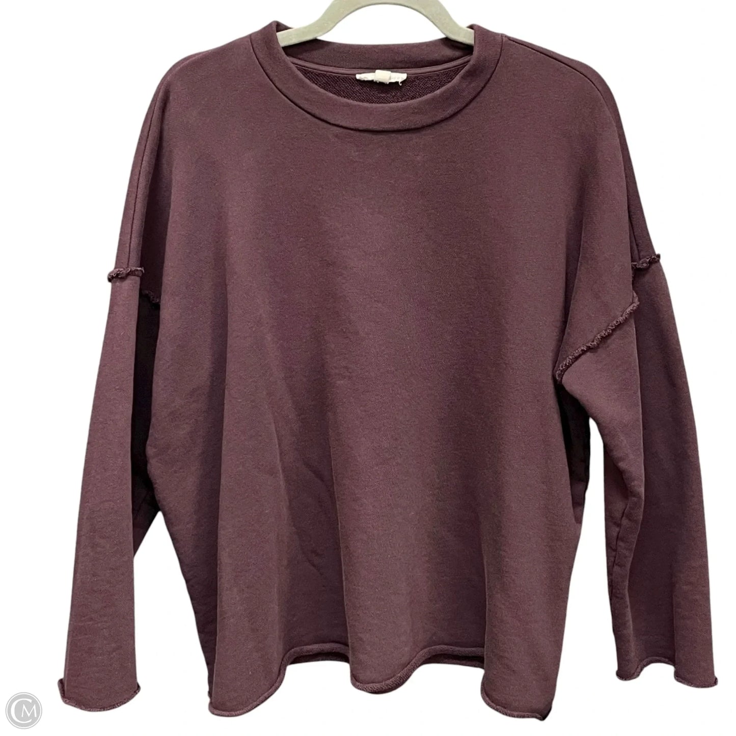 Sweatshirt Crewneck By Eileen Fisher In Purple, Size: Xl