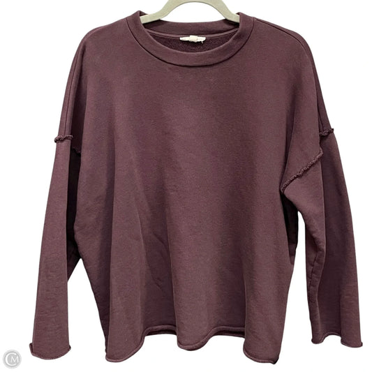 Sweatshirt Crewneck By Eileen Fisher In Purple, Size: Xl