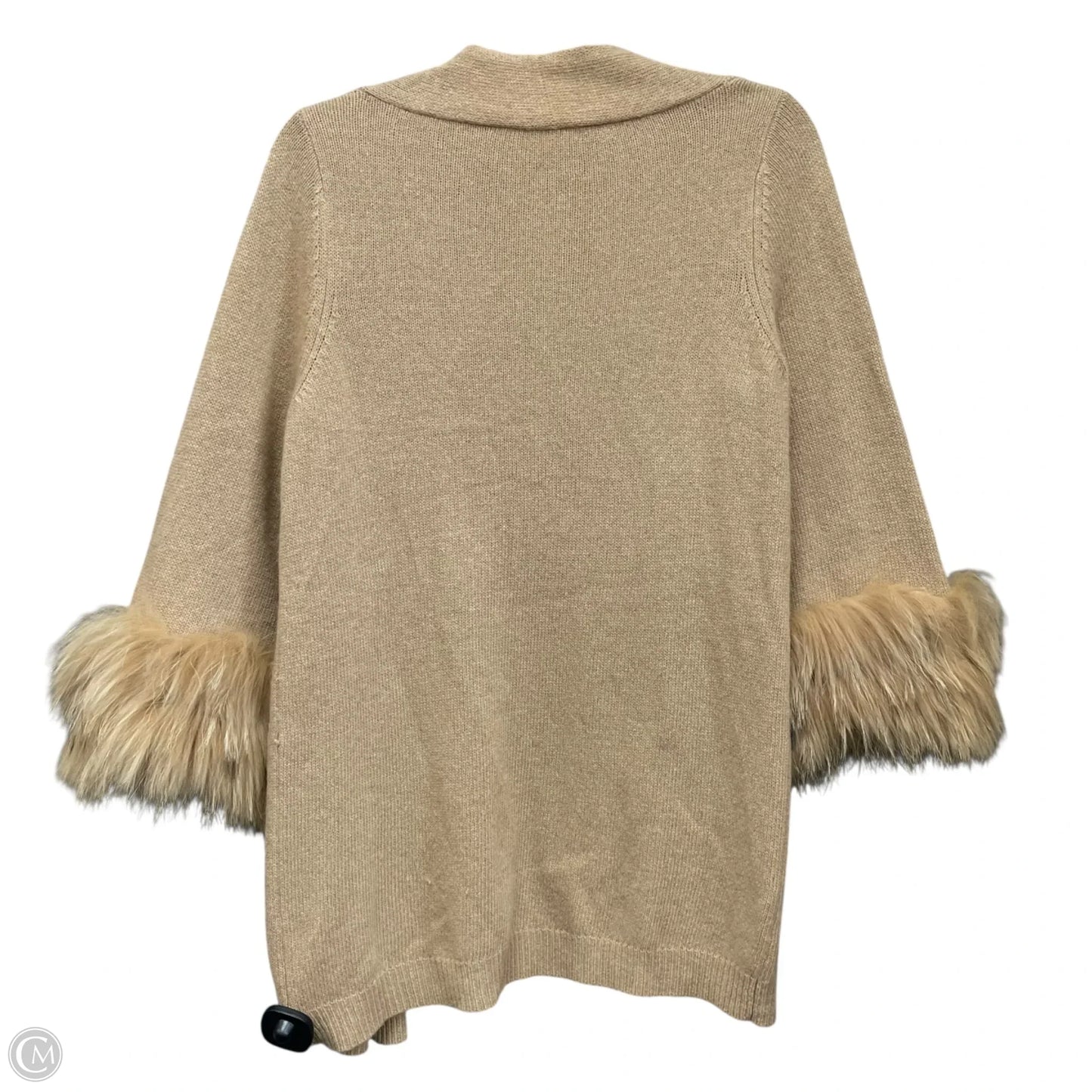 Sweater Cardigan By Cmb In Tan, Size: S