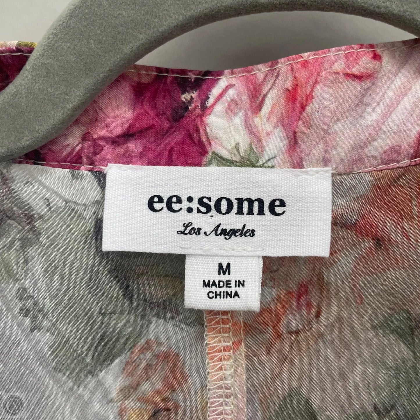 Blouse Long Sleeve By Ee Some In Floral Print, Size: M