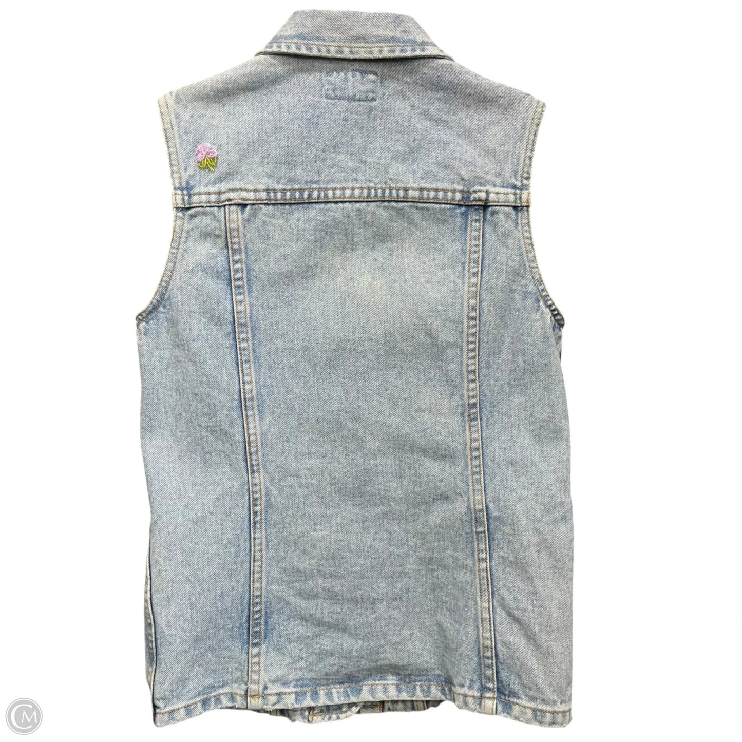 Vest Other By Clothes Mentor In Blue Denim, Size: S