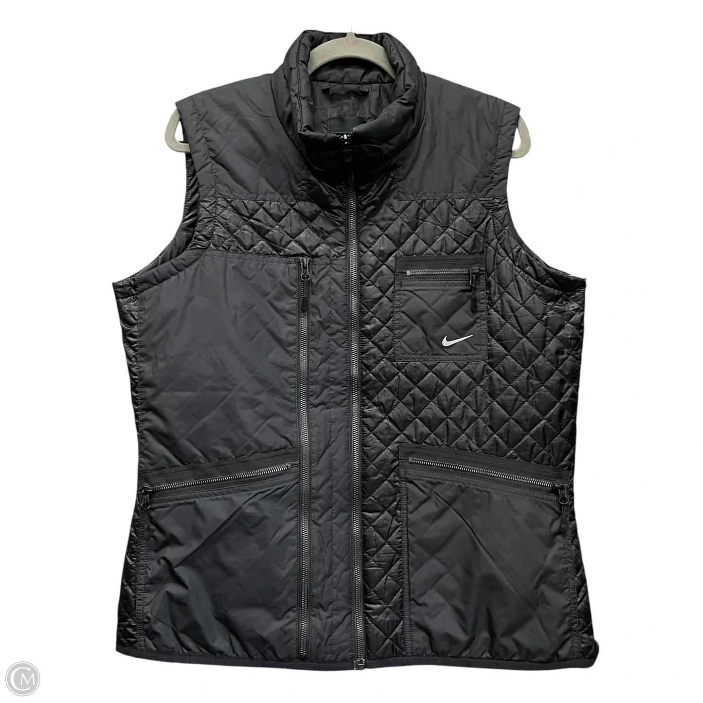 Vest Puffer & Quilted By Nike In Black, Size: Xl