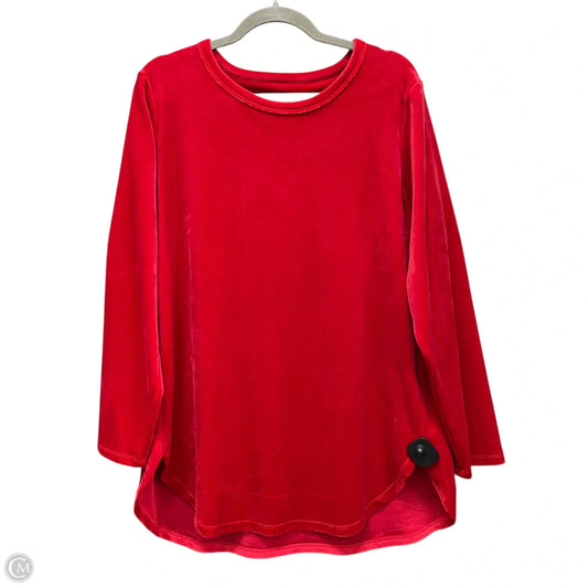 Sweater By Calvin Klein In Red, Size: L