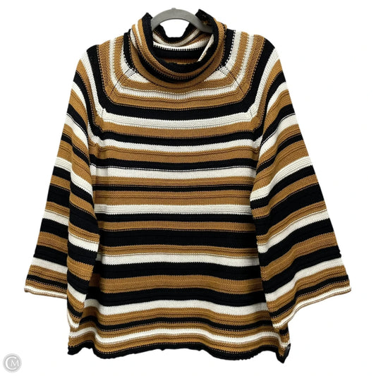 Sweater By Ruby Rd In Black & Tan, Size: M