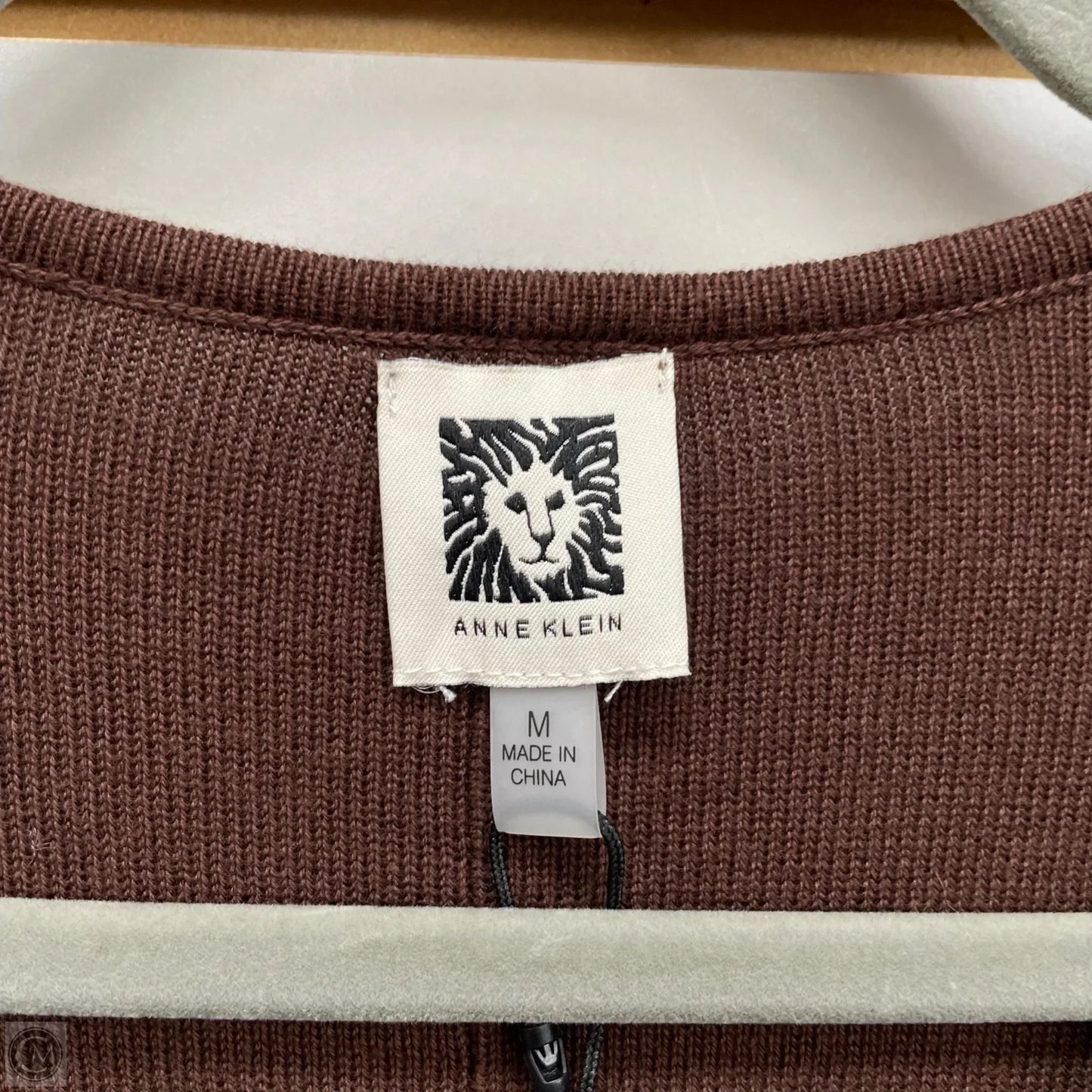 Sweater By Anne Klein In Brown, Size: M