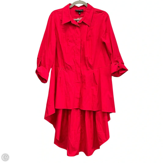 Tunic Long Sleeve By Lane Bryant In Red, Size: 16