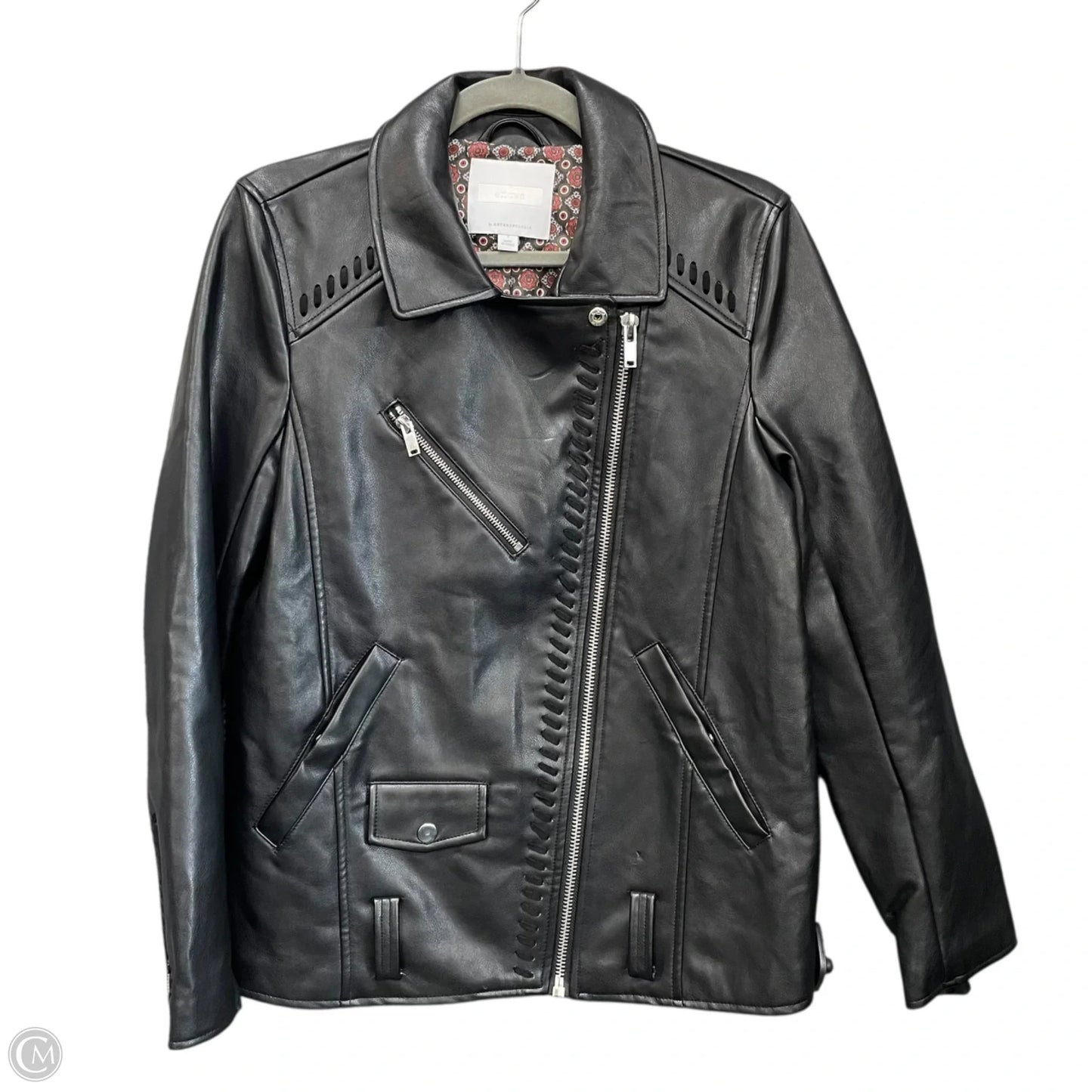 Jacket Moto By Anthropologie In Black, Size: S