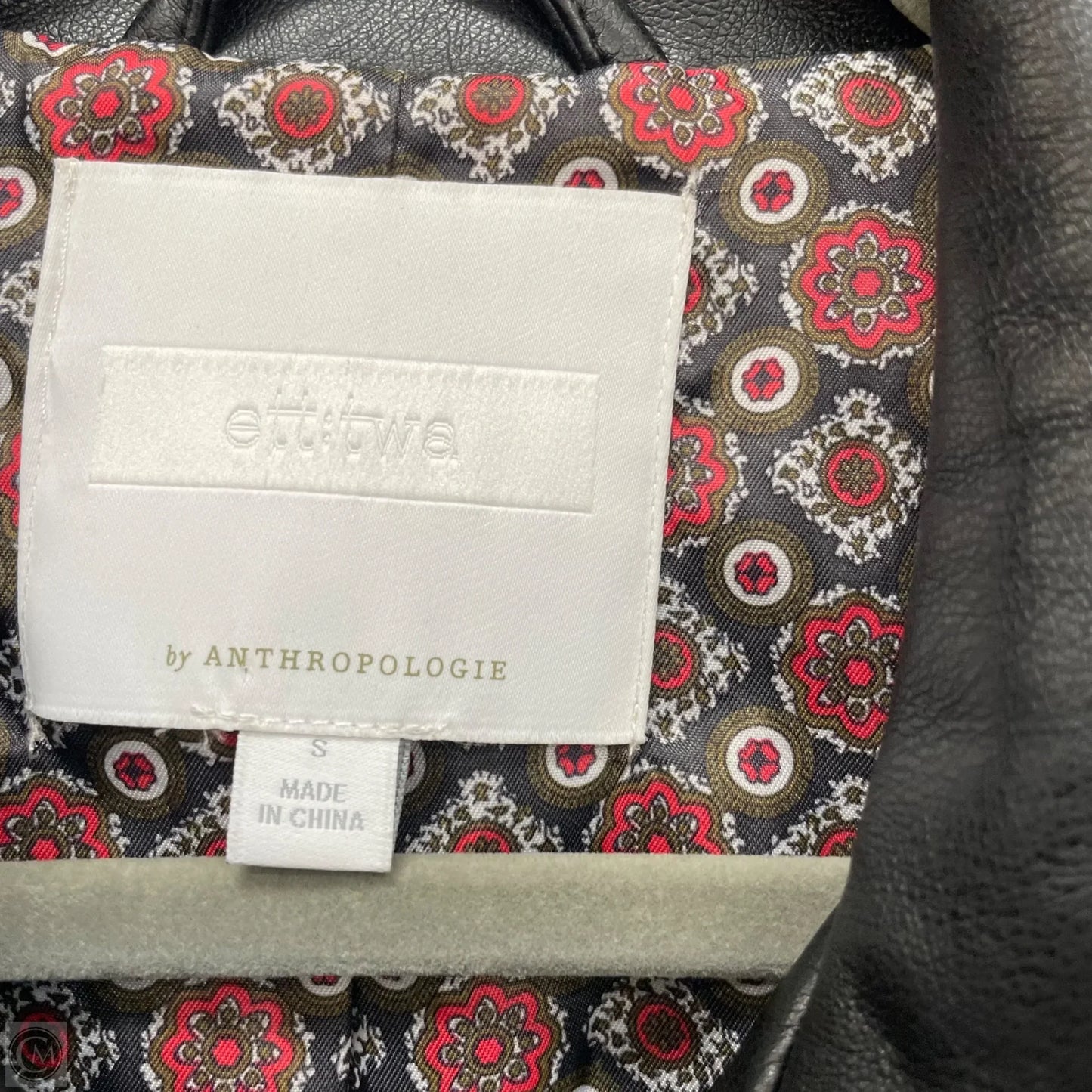 Jacket Moto By Anthropologie In Black, Size: S