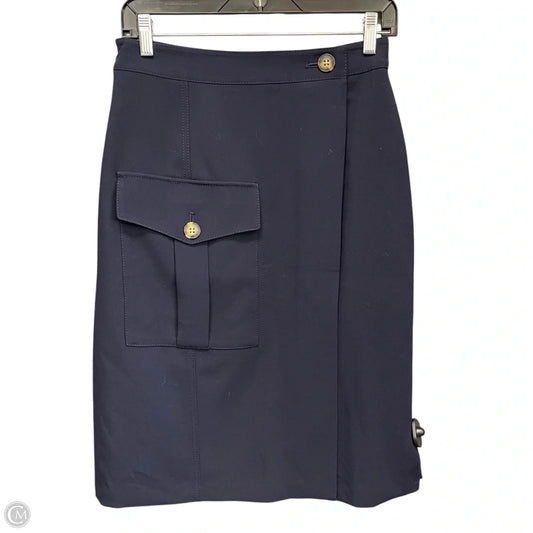 Skirt Midi By Banana Republic In Navy, Size: Xs