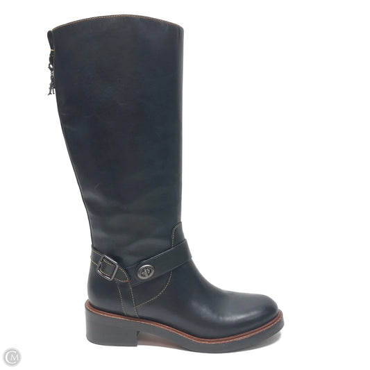 Boots Designer By Coach In Black, Size: 8