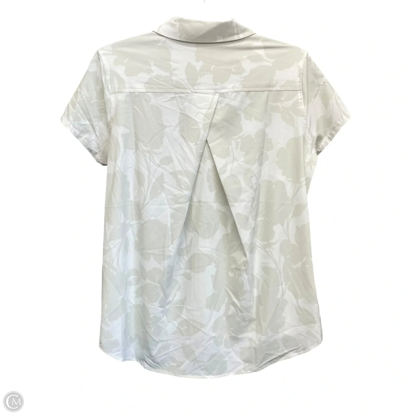 Athletic Top Short Sleeve By Spanx In Beige, Size: S