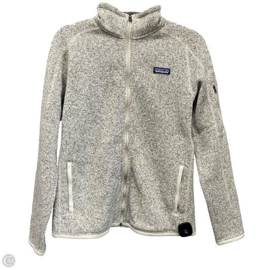 Jacket Fleece By Patagonia In Beige, Size: M