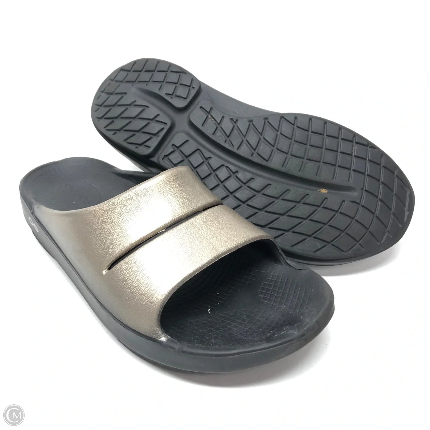 Sandals Sport By Oofos In Gold, Size: 9