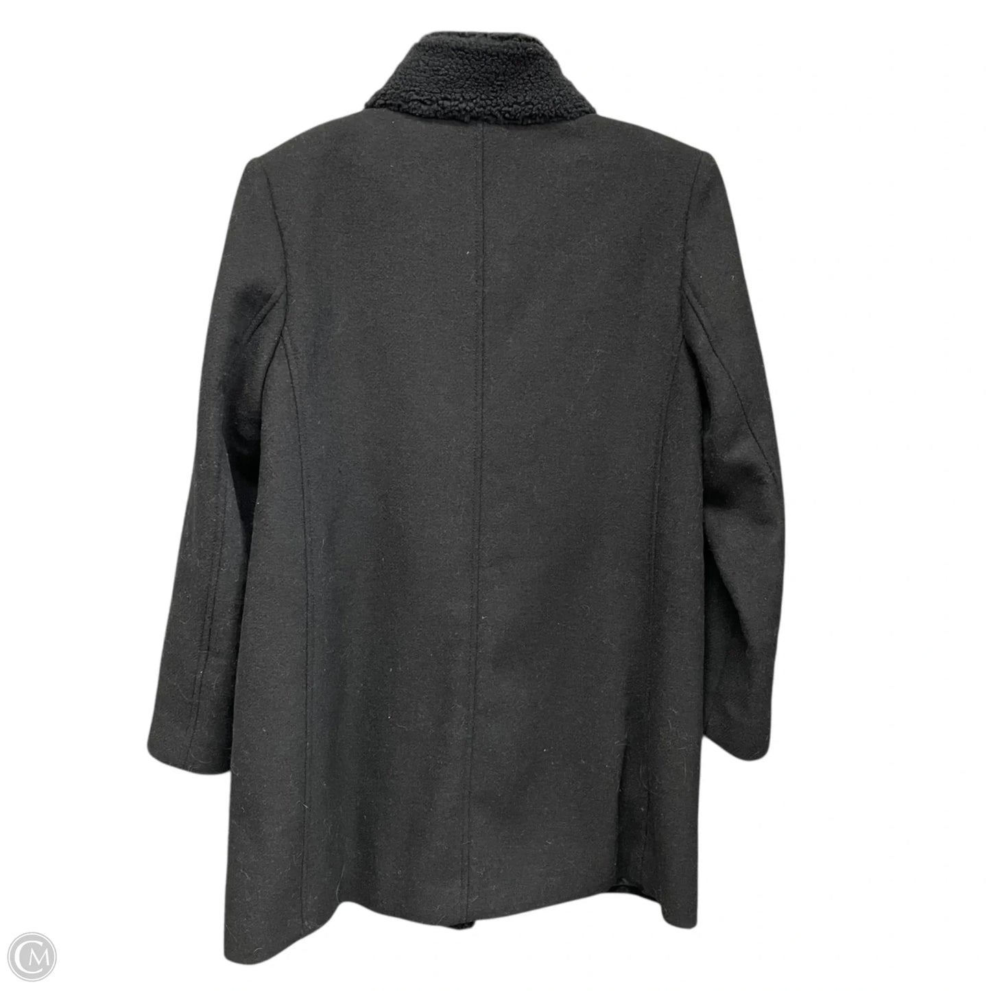 Coat Wool By Loft In Black, Size: Sp