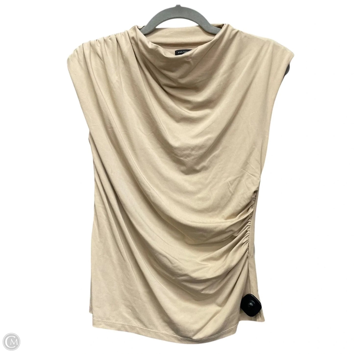 Top Sleeveless By Ann Taylor In Beige, Size: Xs
