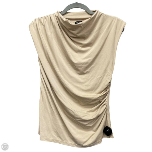 Top Sleeveless By Ann Taylor In Beige, Size: Xs
