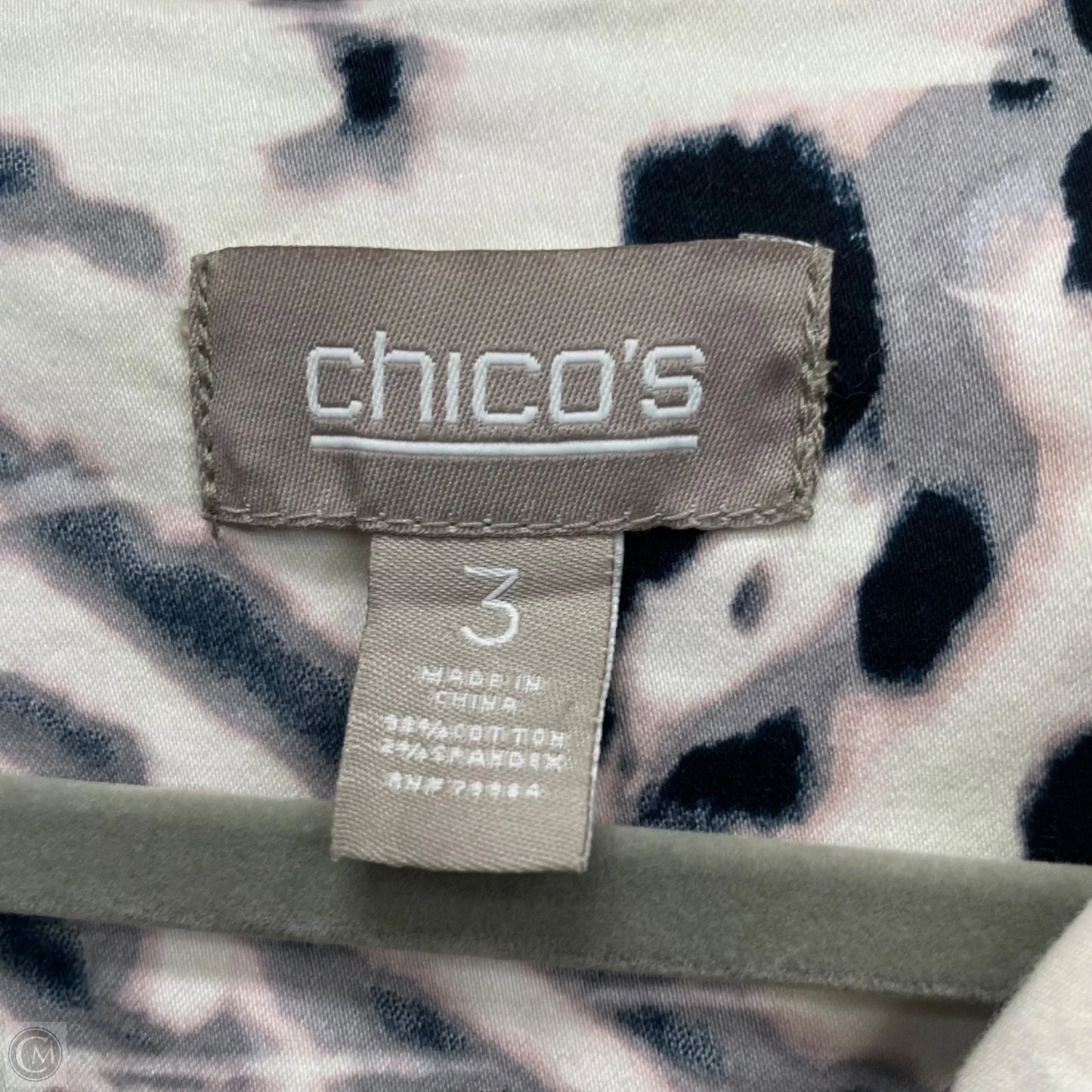 Jacket Shirt By Chicos In Multi-colored, Size: Xl