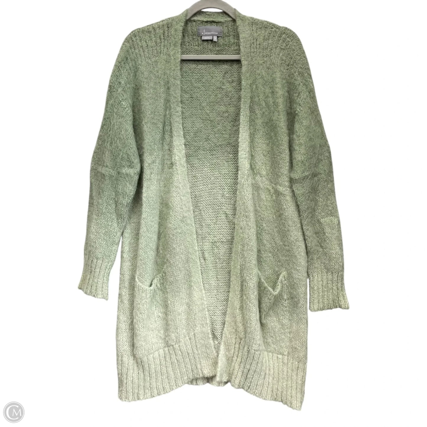 Sweater Cardigan By Anthropologie In Green, Size: M