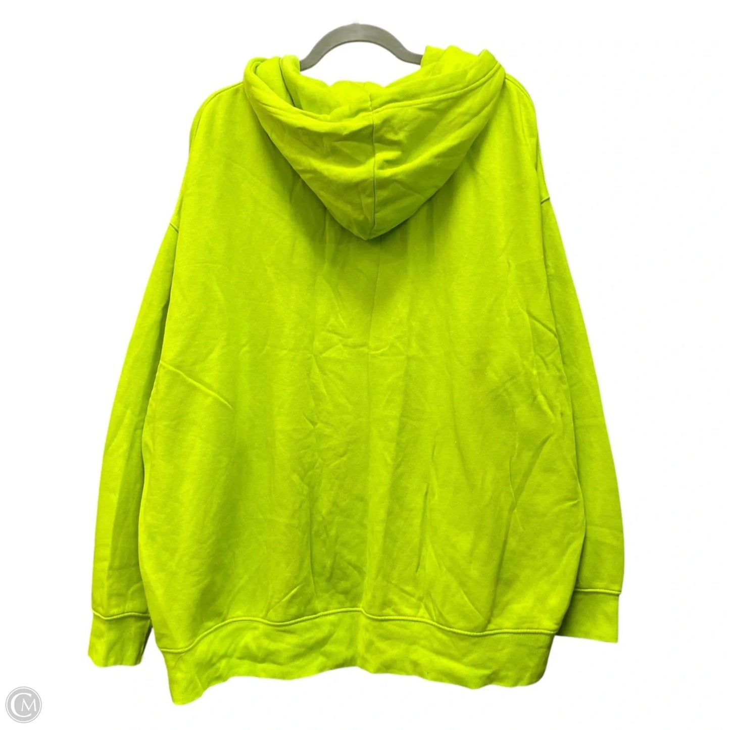 Sweatshirt Hoodie By Nike In Chartreuse, Size: Xl
