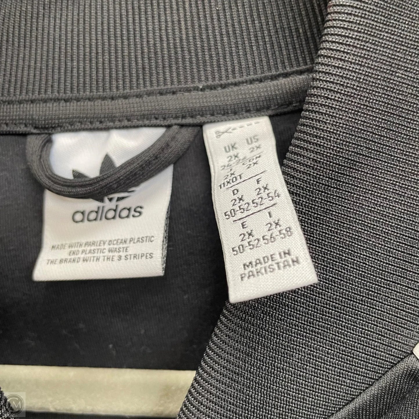 Athletic Jacket By Adidas In Black, Size: 2x