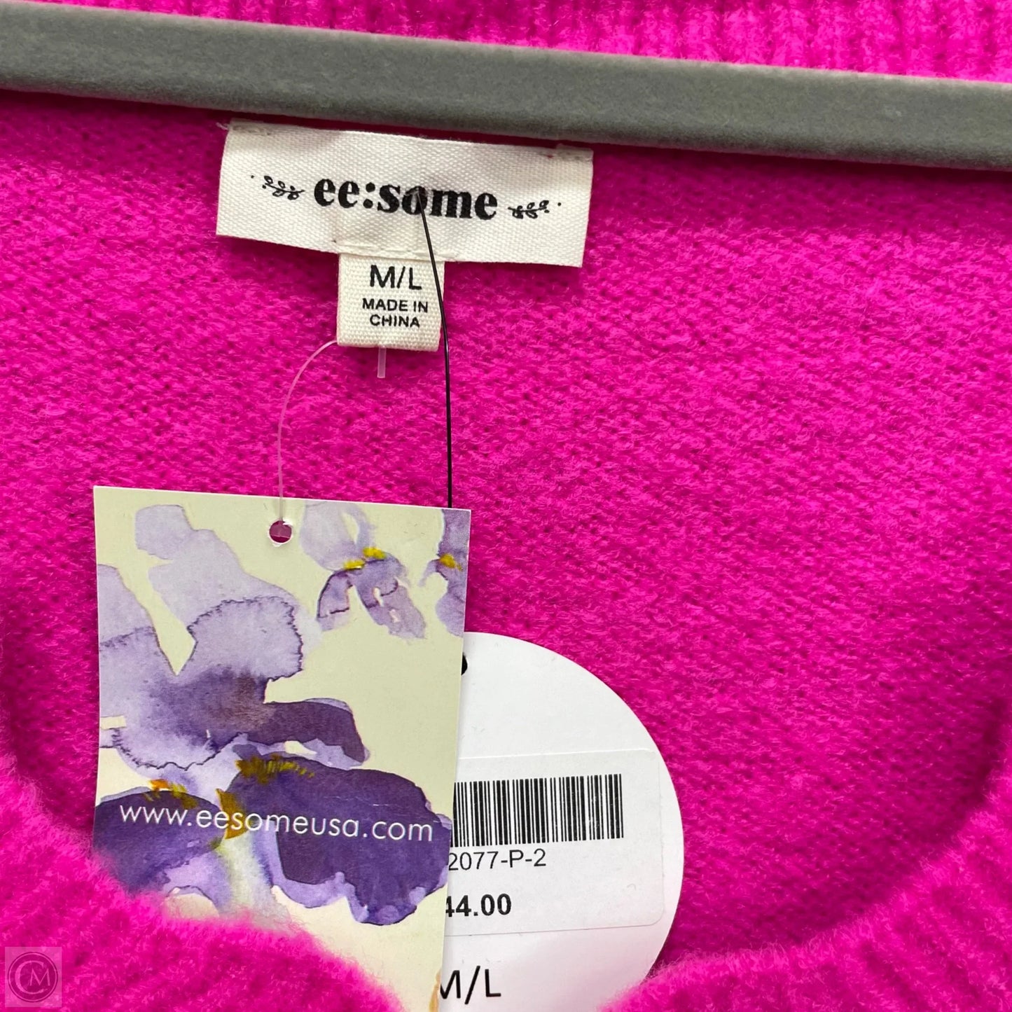 Sweater By Ee Some In Pink, Size: L