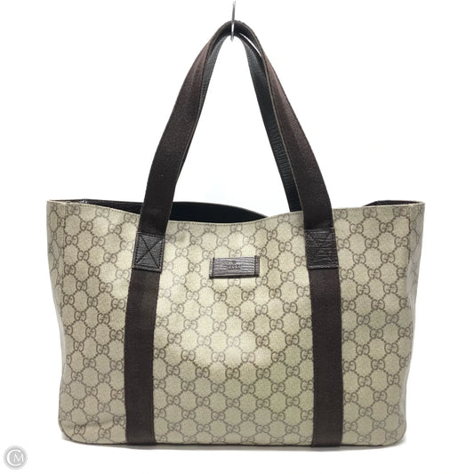 Tote Luxury Designer By Gucci, Size: Medium