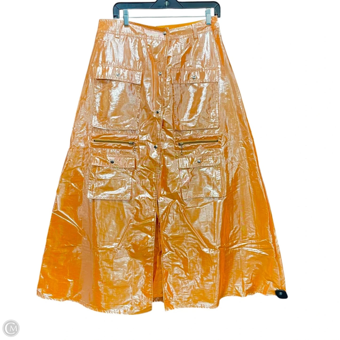 Skirt Maxi By Let Me Be In Orange, Size: L