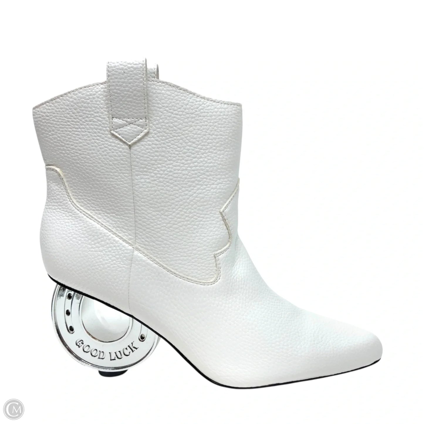 Boots Ankle Heels By Katy Perry In White, Size: 8