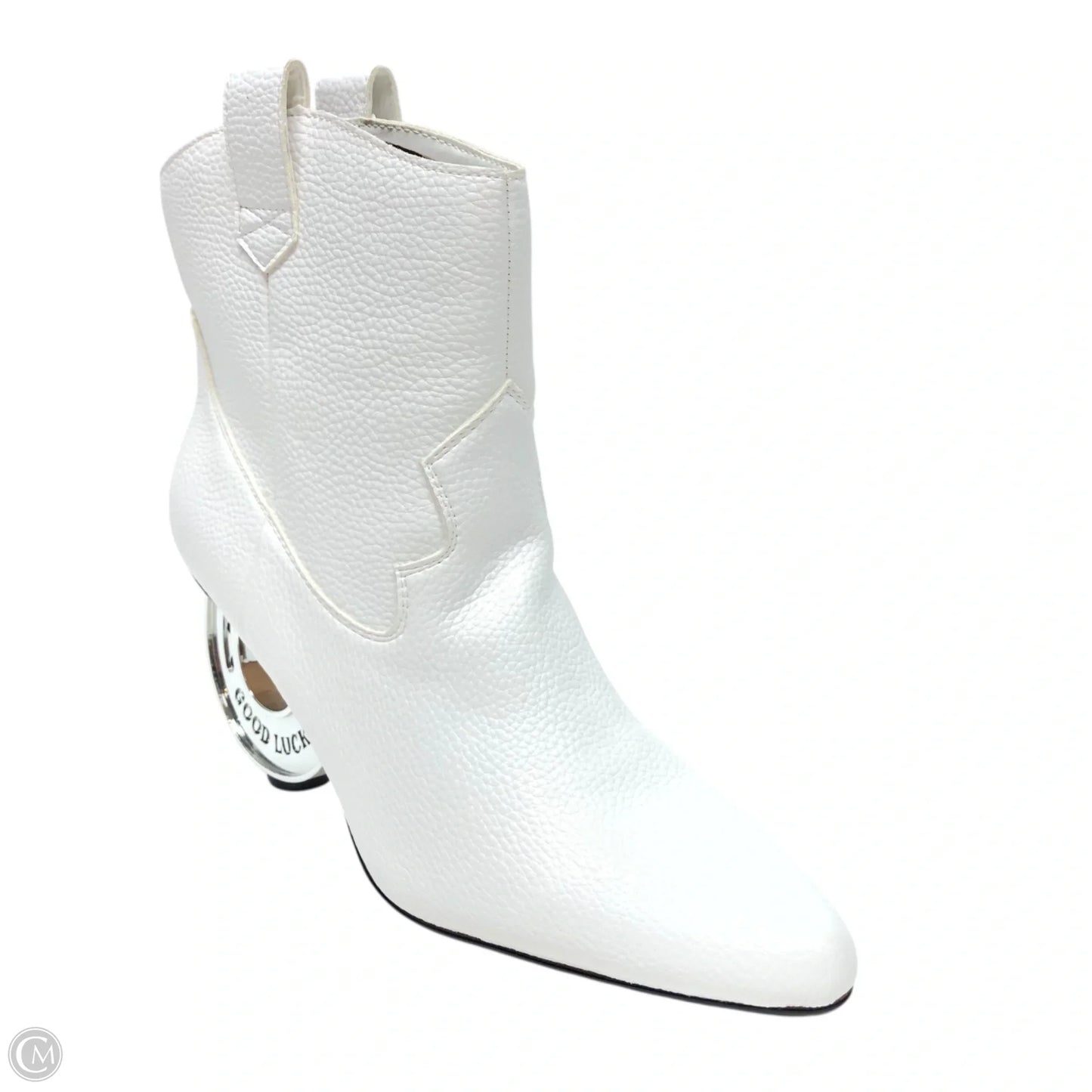 Boots Ankle Heels By Katy Perry In White, Size: 8