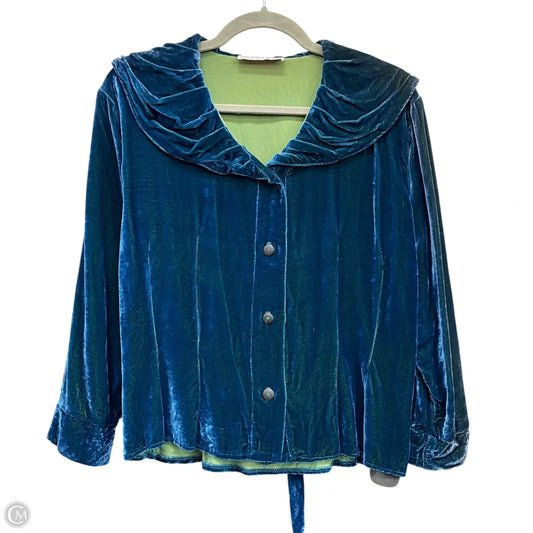 Top Long Sleeve By Cma In Blue, Size: M