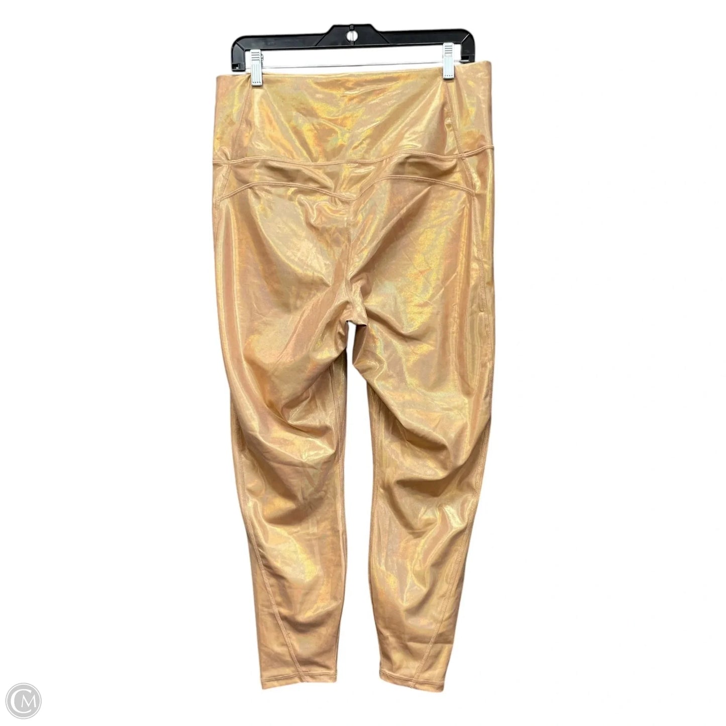 Athletic Leggings By Fabletics In Gold, Size: 1x