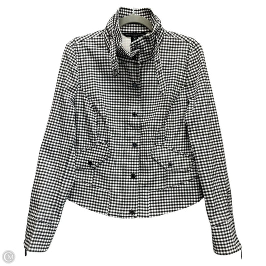Jacket Denim By White House Black Market In Black & White, Size: 10