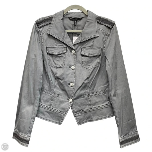 Jacket Denim By White House Black Market In Grey Denim, Size: 10