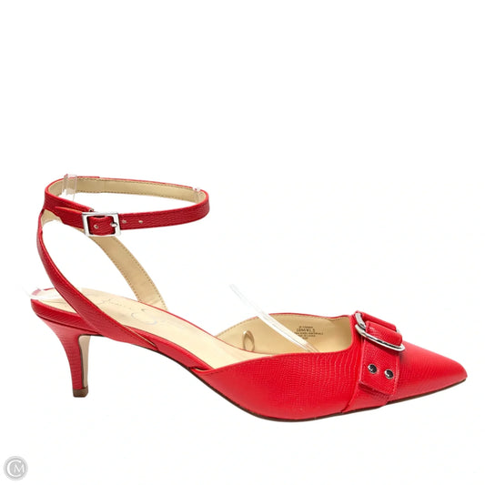 Shoes Heels Kitten By Jessica Simpson In Red, Size: 10