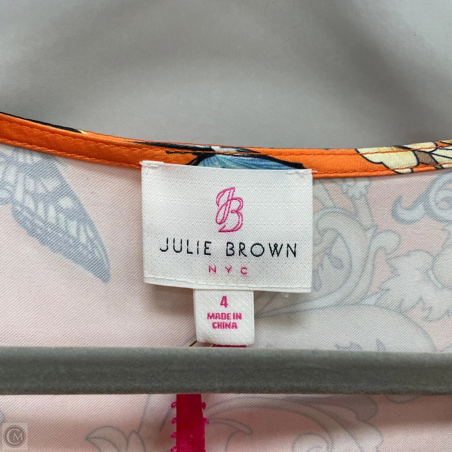 Blouse Sleeveless By Julie Brown In Orange, Size: 4