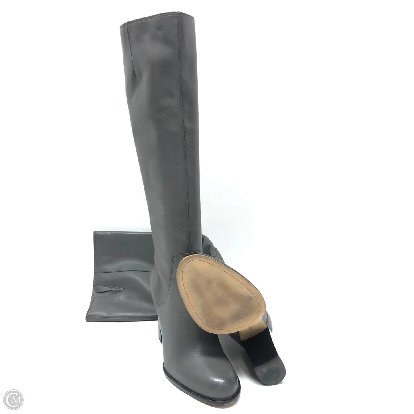 Boots Knee Heels By Sam Edelman In Grey, Size: 8.5